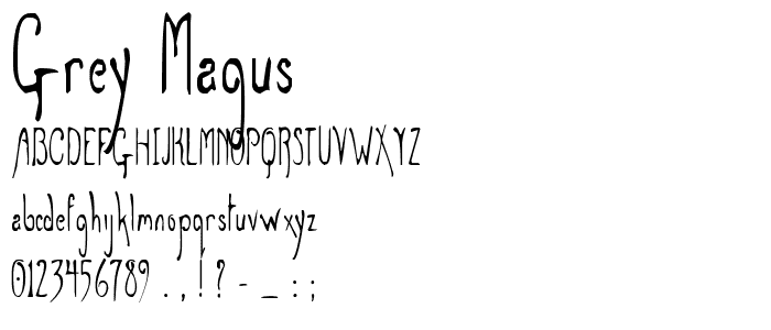 Grey Magus font